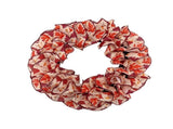 Fall Polyester Front Door Wreath, 45 x 9 cm with LED Lights, Maple Leaves and Berries, Reusable V1366-AZ2-W-16027
