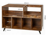 Levede Record Player Stand Vinyl Holder Cabinet Turntable Table 300 Albums EA0305-BR-AU