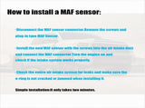 Mass Air Flow Sensor 22204-22010 Compatible with Toyota 02-06 Camry 03-08 Corolla 01-10 Highlander V1258-DP02-WO-234