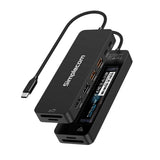 Simplecom CHT595 9-in-1 Multiport Docking Station with NVMe M.2 Enclosure 2xUSB-A 10Gbps, V1202-V2-HXSI-CHT595