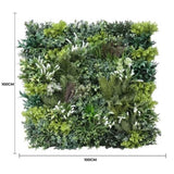 Garden Of Eden Bespoke Vertical Garden / Artificial Green Wall UV Resistant 1m X 1m Fire Retardant V637-1014119