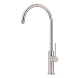 Brushed Nickel 435mm Tall Slim Round Kitchen Laundry Sink Mixer Faucet Tap Spout V1233-KPL501N