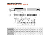 Linear Guide Rail, Belt Drive, CNC Linear Motion Stage Actuator, with Nema34 Stepper Motor, 600 mm V952-CNCZXDGPDCD6DKSD3001V9