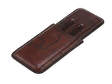 Leather Cigar Holder Travel Portable Soft Touch Elegant Breathable Cigar Case for Gift Giving V1294-YM0703-3117230042311
