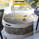 Fire Pit Lid Round 40 Inch Foldable Fire Pit Ring Snuff Cover 430 Stainless Steel Fire Pit Spark V952-GZZDSRSHPGZ40YC01V0