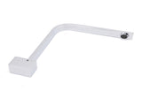 Square Chrome Gooseneck Arm Wall Mounted Swivel Bathtub Spout Faucet Outlet Set V1233-SP910CR