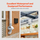 4" to 4.5" Radon Mitigation Fan System Quiet 260CFM Inline Duct Waterproof V952-DFSDJ4INCH26WNZBVV3
