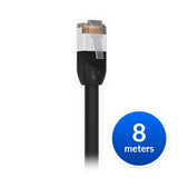 Ubiquiti UniFi Patch Cable Outdoor 8M Black, Single Unit All-weather, RJ45 Ethernet Cable, Category V1202-V2-NHU-UAC-O-8M-BLK