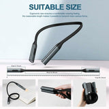 Reading Light, Usb Rechargeable Eye Care Night Light, Hug Light 3 Brightness Modes, 360&deg Flexible V1188-MS-227-1501