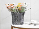 12L Large Capacity Trash Can for Home Office Kitchen Translucent Plastic Wastebask with Stylish V1370-AZ4-09480