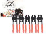 5Pcs Wall Mounted Double Hook Heavy Duty Garage Storage Utility Hooks with AntiRust Coating V1294-YM0901-3117200144512