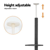 i.Pet Cat Tree 290cm Tower Scratching Post Scratcher Floor to Ceiling Cats Bed Grey PET-CAT-POLE-GR