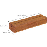 10pcs Wooden Card Holder for Desktop - Sturdy Solid Wood, Smooth Edges, Retro Design for Office V1370-AZ4-11383
