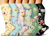 6Pairs Compression Socks for Women and Men - Best for Circulation, Running, Athletic, Recover, V1189-LWWAL-20260325-00645