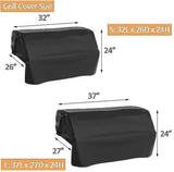 420D Oxford Built-In Grill Cover, Water and Tear Resistant Protection for Outdoor Gas Grill Heads, V1189-LC-HW-00454
