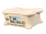 Pet Memorial Urns for Dog Ashes Pet Urns Box Dog Ashes Keepsake Box Dog Urn With 2 Paws Photo V1294-YM0710-3117230328711