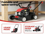 Giantz Petrol Lawn Mower 149cc 4 Stroke Hand Push 16in Grass Cutter Lawnmower MOWER-GAS41-RDBK