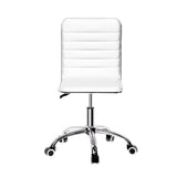 Artiss Office Chair Conference Chairs PU Leather Low Back White OCHAIR-K-REPL-WH