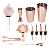11Pcs/Set Multifunction Stainless Steel Cocktail Shaker Tools Set Bar Bartender SuppliesRose Gold V1294-YM0901-3118200165811