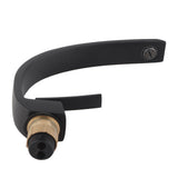 G1/2 Curve Design Undercounter Basin Water Faucet Single Hole Basin Cold and Hot Mixer TapBlack V1294-YM0901-3112200145611