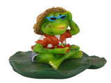 Floating Frog Statue Cute Resin Frog Sculpture Garden Ornament for Outdoor Pond Decoration V1294-YM0523-3111210410611