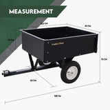 Steel Dump Cart Garden Tipping Trailer V379-DUMPCRTBLCK002