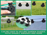Black Awning Clips Secure Grip for Outdoor Shading 50Pcs V1370-AZ4-20062