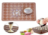 Non-Stick Silicone Baking Mat Set, with Decorating Pot, for Macaron, Cookie, Pizza, Bread, Pastry, V1192-AZ-W-31734