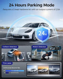 3 Channel Dash Cam in Black with WiFi, GPS, 4K1080P2.5K, 64GB Card, Parking Mode V178-59114