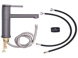G1/2 Above Counter Basin Pull Out Faucet Set Cold Hot Mixing Water Tap with Water Pipes for Home V1294-YM0523-3112210104511