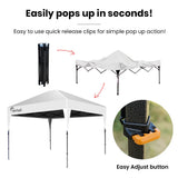 RED TRACK 3.6x2.2m Ultra Compact Folding Gazebo, Carry bag, Portable Outdoor Popup Marquee for V219-OTDGZBRT23WA