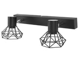 Ceiling Track Light Fixture E14 Lamp Holder Adjustable 2 Head Vintage Tracking Light Kit Hardwired V1294-YM0703-3119230087811