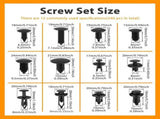 Bumper Retainer Clips Car Retainer Fastener Kit Auto Plastic Rivets Bumper Fender Door Panel Clips V1366-AZ2-W-15077