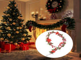 6.5 FT Christmas Holly Berry Garland Winter Artificial Greenery Garland with Red Berries and Holly V1294-YM0523-10321385