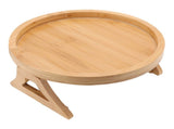 Sofa Tray Bamboo Wood Texture Armrest Couch Clip On Tray Table for Coffee Tea Snacks V1294-YM0717-3111220221811