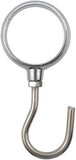 Stainless Steel Closet Rod Hook Robe Tube Hook Wardrobe Hooks for Hanging, Fit for32mm/1.26" Dia Rod V1258-DP02-C-3130