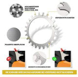 Worx Landroid Robotic Lawn Mower Pulley Sprocket Studs Anti-Slip Wheels-L Type 225mm, 2pcs V1237-ZY-203-0373