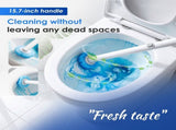 Toilet Brush Cleaning Kit, Deep Thorough Cleaning, Non Woven Sponge Head, Easy Replacement, for V1369-AZ3-W-12053