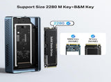 ACASIS TBU405PRO USB4 NVMe M.2 SSD Enclosure 40Gbps 2280 w/ Cooling Fan V28-ELEACATBU405PRO