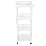Bathroom Tower Shelf Plastic Freestanding Storage Rack Organizer Multifunctional Shelving Unit for V1294-YM0706-3112230061616