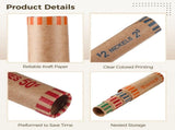 256PCS Coin Wrapper Rolls, Assorted Coin Wrapper, Preformed Coin Kraft Paper Roll, Coin Wrapping V1369-AZ3-W-08557