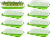8-Pack Seed Sprouter Tray Microgreens Growing Trays BPA Free Seed Germination Propagation Soil-Free V1188-WSZ-A-2353