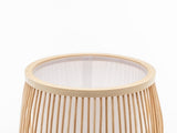Natural Woven Bamboo Cylinder Table Lamp Light Shade Boho Tropical Coastal V563-75187
