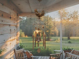 Hanging Chicken Windchime Cast Iron Bell 78cm V637-06984CHK