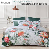 Bianca Wellingrove White Cotton Sateen Quilt Cover Set Queen V442-BCA-QUILTCS-WELLINGROVE-WHITE-QS