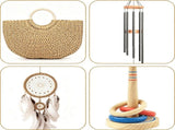 45 Pcs 4 Inch Wooden Rings for Crafts,Natural Unfinished Solid Wooden Rings for Macrame,Diy V1369-AZ3-W-17873