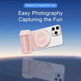 Magnetic Phone Photography Grip Compatible with iPhone & Android, 360&deg Fill Light with Bluetooth V1232-SJPZSB001