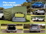 Weisshorn Camping Tent Car SUV Rear Hatchback Tents Canopy Portable Outdoor Family green XFEL-TENT-CAR-GN