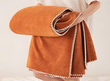 200*230CM Green Ultra-Soft Dual-Sided Waffle & Plush Fleece Blanket - Large Cozy Throw for Bed & V888-ELOSUNG32593