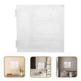 Transparent Acrylic Wall Mount Glove Holder for Easy Access 1Set V1370-AZ4-16948
